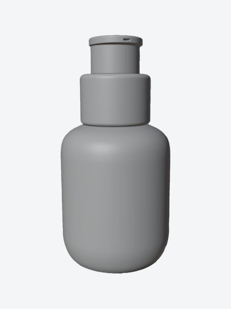 Clean model of the Innisfree bottle rebuilt from the scan