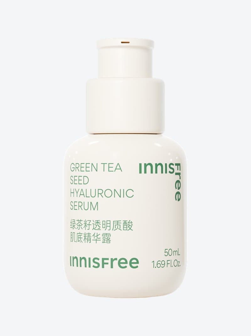 Final render of the Innisfree Green Tea Seed Hyaluronic Serum