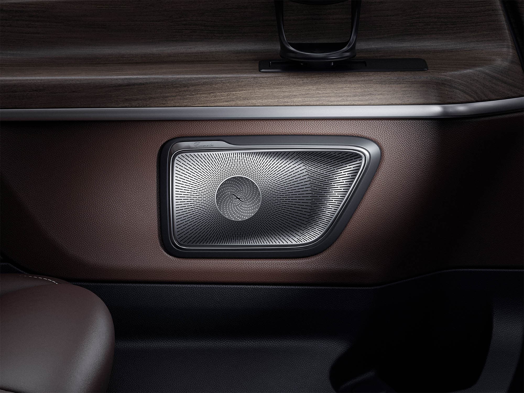 Close-up detail of the V-Class interior