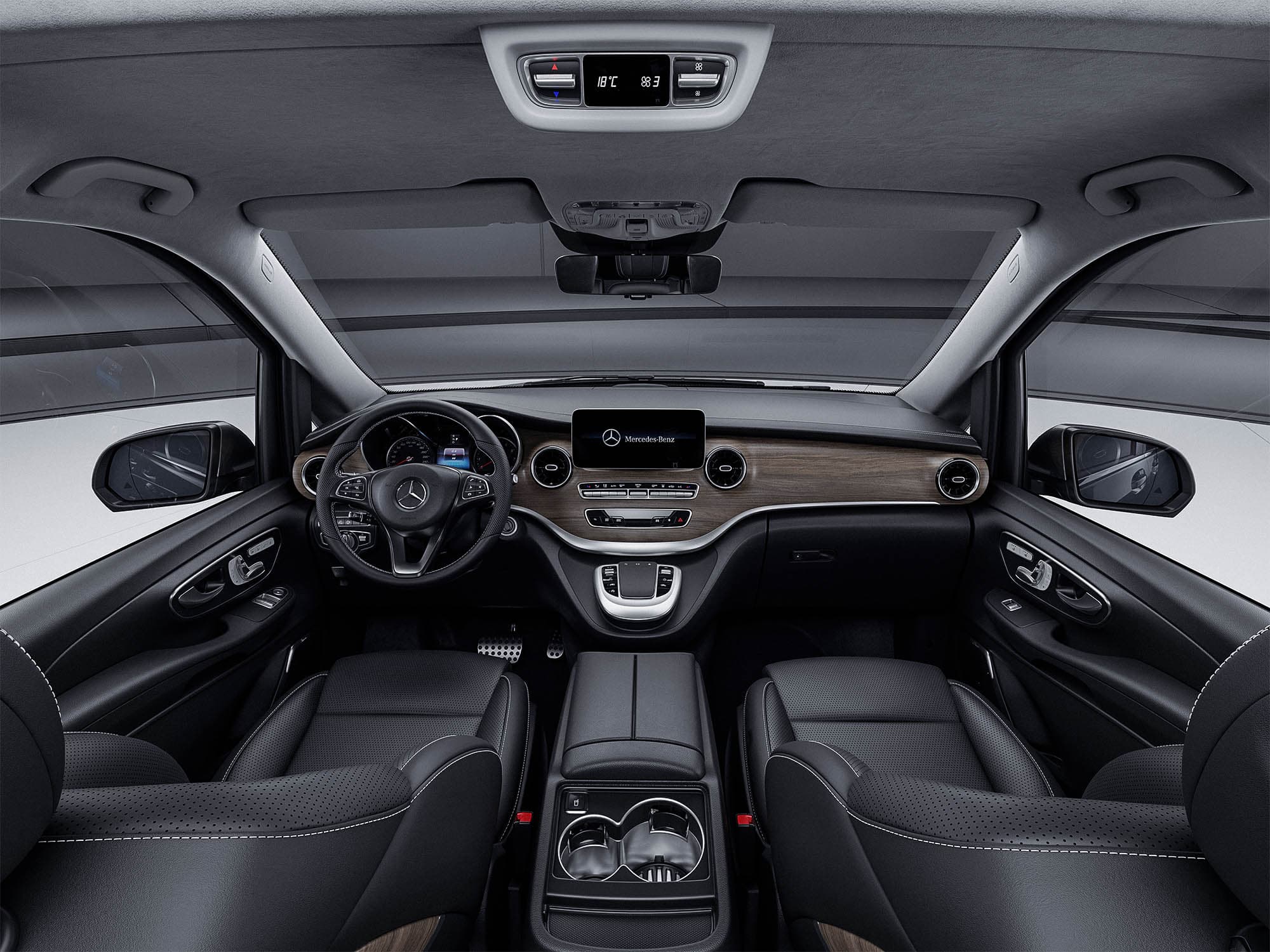 V-Class interior view mapped from the real option logic