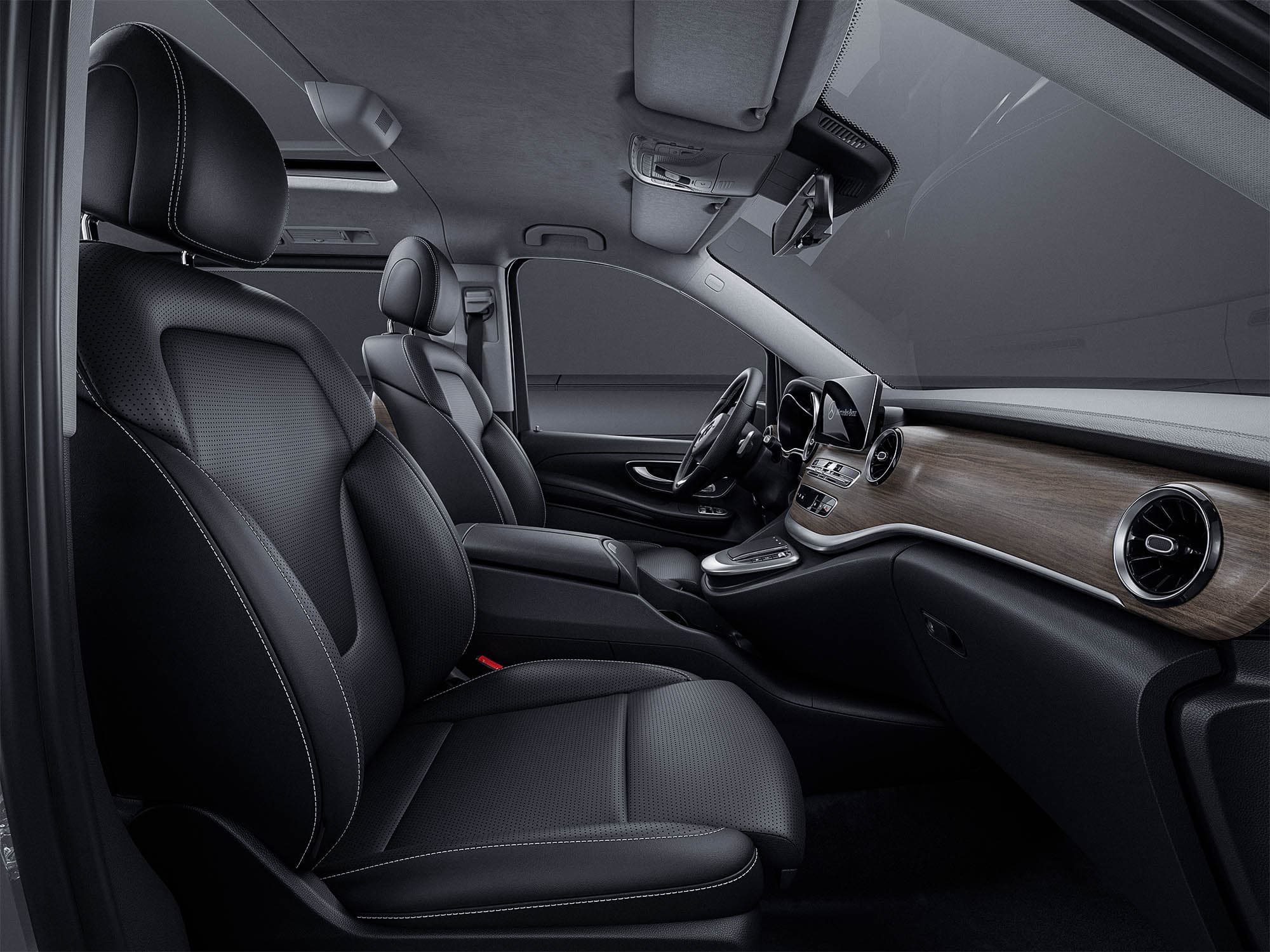 V-Class interior view mapped from the real option logic