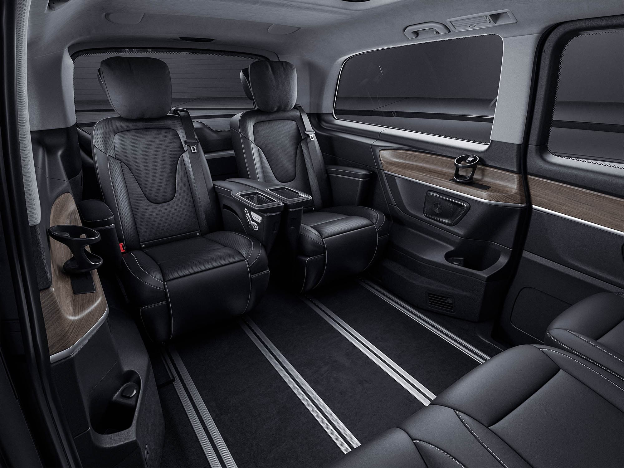 V-Class interior view mapped from the real option logic